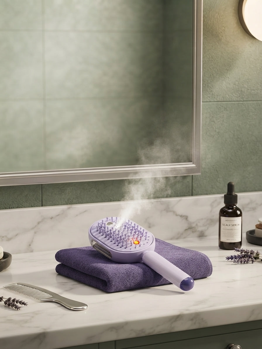 ReviveBrush™️ — Dual-Action Oil Infusing Self-Cleaning Brush